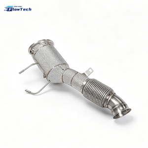 Downpipe haute performance pour BMW B58 X5 X6 735 740 3.0T avec OPF, échappement turbo à haut débit en acier inoxydable 304, bouclier thermique - Product Image 2