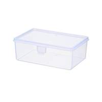 Boîte à lunch en plastique PP sans BPA avec couvercle à fermeture rapide, organiseur de crayons de bureau, organiseur de fils de bureau, conteneur alimentaire