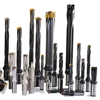 U Drill/Spade Crown Carbon Steel Insert Bit Interchangeable Haute Vitesse Diamant Carbure 5mm Double Foret Droit pour
