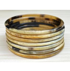Bracelets en corne faits à la main écologiques, motifs naturels uniques et brillance riche, bracelets en corne naturels élégants pour femmes à bas prix - Product Image 1