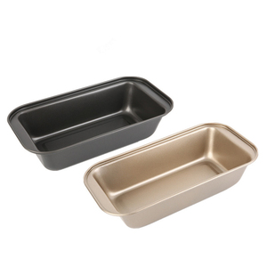 Molde para Hornear Pan, Molde Rectangular para Tostadas, Antiadherente, Negro y Dorado, Caja para Tostadas de Acero al Carbono - Product Image 1