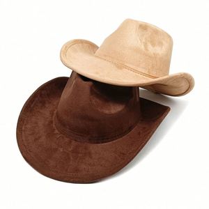 Nouvelle Arrivée 2025 – Chapeau de Cowboy en Daim Tendance 24 Couleurs pour Hommes et Femmes – Style Décontracté, Voyage, Rétro, Simple, Fête, Jazz - Product Image 1