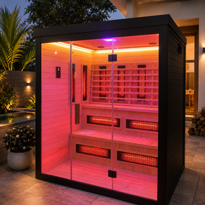 HG Custom Wholesale 4 Person Indoor Infrared Dry with Spot Heating LED Chromotherapy and Oxygen <b>Bar</b> for Home & Project Use - Product Image 2