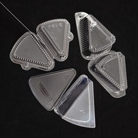 Gâteau au fromage Sandwich conteneur gâteau stockage en stock PET jetable boîte d'emballage en plastique transparent boîtes à gâteaux transparentes avec couvercle