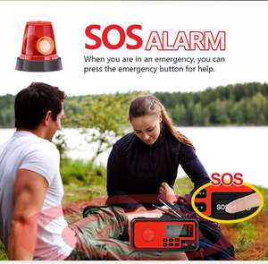 <span class=keywords><strong>Radio</strong></span> d'urgence solaire à manivelle avec écran LCD, batterie rechargeable 4000 mAh, lampe torche LED, alarme SOS, <span class=keywords><strong>radio</strong></span> AM/<span class=keywords><strong>FM</strong></span> et météo - Product Image 5