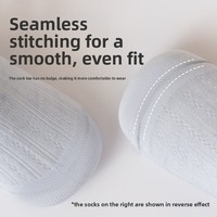 Chaussettes longues anti-moustiques pour bébé, en maille fine d'été, imprimées jacquard, au-dessus du genou, pour nourrissons et nouveau-nés, en soie de mûrier sans couture de qualité A