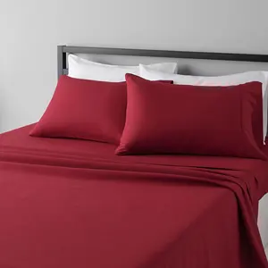 Ensemble de draps de lit en microfibre, léger, Super doux et facile à entretenir, avec poches profondes, pour la vente au détail et en gros