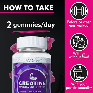 Gomitas de Creatina Monohidratada WXW Stock, Suplemento Deportivo para Aumentar la Energía, Gomitas de Creatina Natural para el Crecimiento Muscular y la Fuerza - Product Image 4