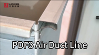 Machine de formage à froid de brides de conduits d'air à haute efficacité - Type PDF3 Duplex pour une intégration automatisée sans soudure en ligne