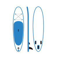 Planches de paddle gonflables avec pont antidérapant, planche de stand-up paddle tout-terrain avec aileron amovible