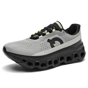 Nuevos modelos, venta al por mayor, zapatos para correr sin cordones a la moda para hombres, marca EVA TEC, zapatillas deportivas de malla, calzado deportivo, fábrica china