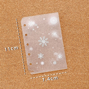 A8 M5 PVC không thấm nước năm lỗ Chất kết dính túi bên trong giá rẻ thời trang trong suốt chất kết dính Set PP bên trong trang - Product Image 5