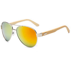 <span class=keywords><strong>Occhiali</strong></span> <span class=keywords><strong>da</strong></span> <span class=keywords><strong>sole</strong></span> di bambù del tempio di bambù della struttura del metallo di aviazione del tempio di bambù di tendenza di modo 2020 - Product Image 5
