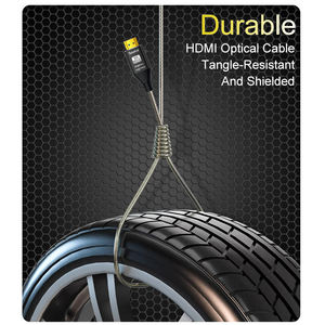 Cable de fibra óptica profesional Justlink <span class=keywords><strong>HDMI</strong></span> 2,1 8K 60Hz <span class=keywords><strong>AOC</strong></span> blindado duradero para monitor de ordenador portátil de escritorio - Product Image 4