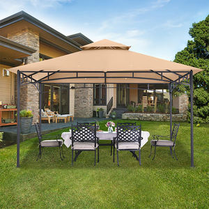 ABCCANOPY Structure d'ombrage <span class=keywords><strong>de</strong></span> gazebo <span class=keywords><strong>de</strong></span> <span class=keywords><strong>jardin</strong></span> pliable avec auvent souple Gazebo à toit souple résistant aux UV Pavillon flexible <span class=keywords><strong>de</strong></span> 3x3 mètres - Product Image 1