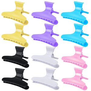 Wowei Lot de 12 pinces à cheveux papillon avec logo personnalisé et poignée antidérapante pinces croco crocodile <span class=keywords><strong>outil</strong></span> de salon de coiffure pour filles - Product Image 4