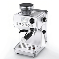 Machine à café ANWELL en acier inoxydable, programmable, intelligente, semi-automatique, tout-en-un