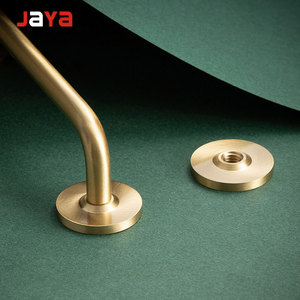 JAYA Light Luxury Brass Handle Modern Minimalist Drawer Cabinet Wardrobe <strong>Door</strong> Cabinet Golden Double Furniture <strong>Door</strong> Handle <strong>Knobs</strong> - Product Image 3