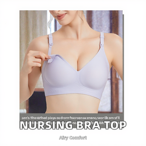 Reggiseno <span class=keywords><strong>Premaman</strong></span> Estivo Senza Ferretto Traspirante ad Alto Supporto con Spalline Convertibili e Funzione Notte - <span class=keywords><strong>Abbigliamento</strong></span> <span class=keywords><strong>Premaman</strong></span> all'Ingrosso - Product Image 3
