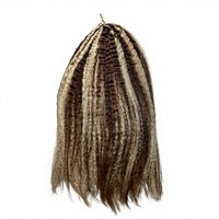 Cheveux vietnamiens de qualité supérieure, plumes à nœuds miraculeux, cheveux au crochet, bouclés afro 2/613 #   Extensions de cheveux naturels pour femme élégante