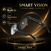 Lunettes intelligentes IA avec caméra, audio Bluetooth, appels vocaux, prise de photos, enregistrement vidéo, casque audio