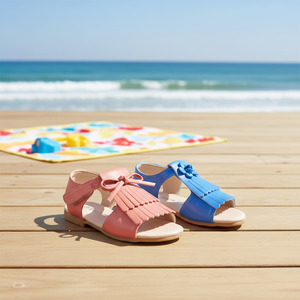 OZKIZ Korean Kids Premium Sandals Open Toe with Bow <b>Decoration</b> Breathable <b>Summer</b> Fashion for 2-7 Years Wholesale - Product Image 3