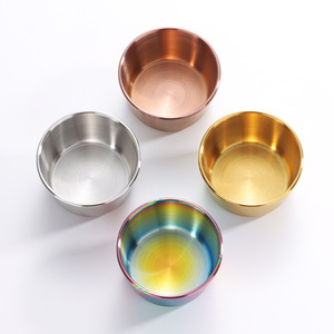 304 Stainless Steel Dipping Cup Gold <b>Sauce</b> Cup Seasoning Dish Household Salad Tomato <b>Sauce</b> Durable - Product Image 4
