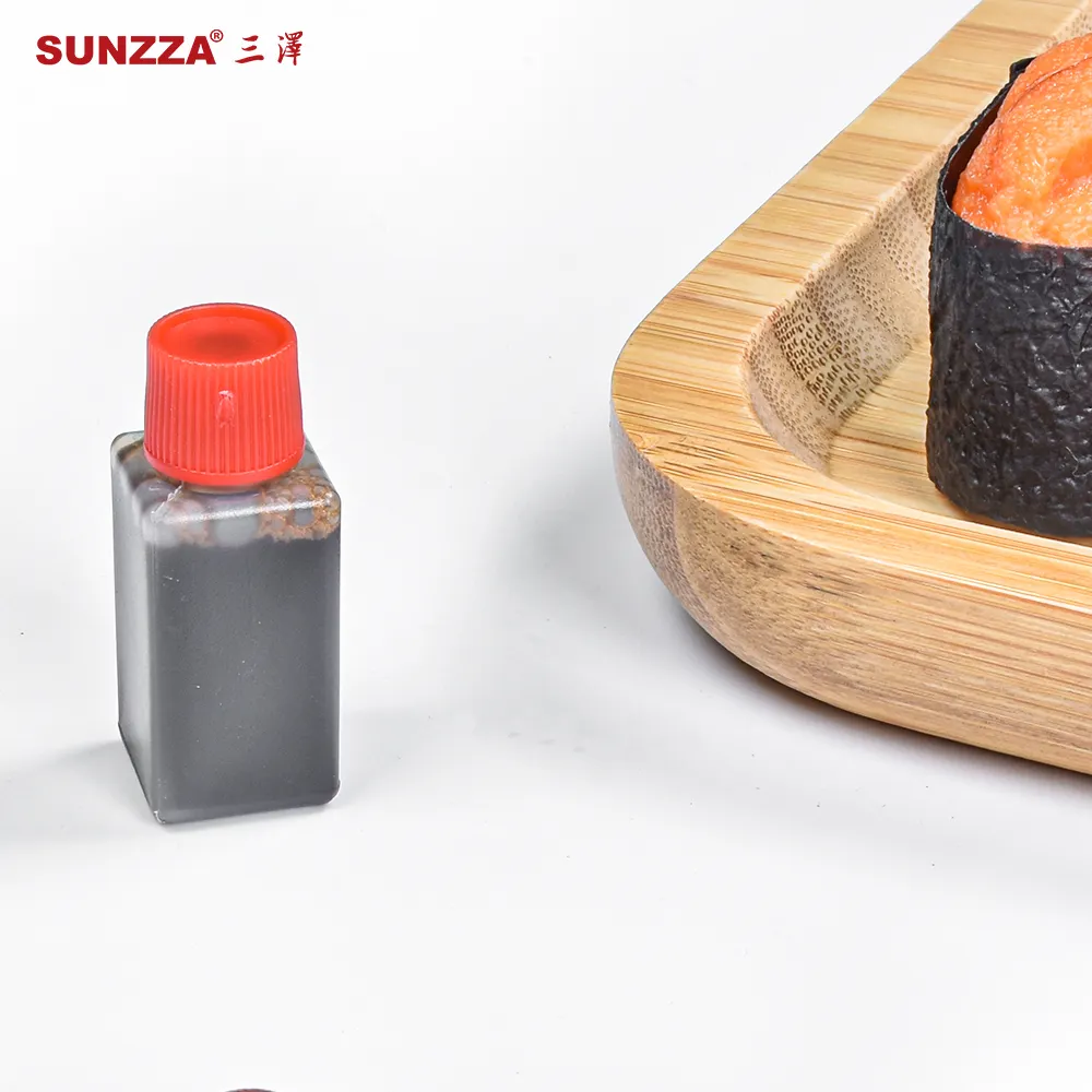 Sunzza gói đặc biệt dùng một lần 6/1530/48ml chai nước tương nhỏ nước sốt container với nắp màu đỏ chai nhựa vuông