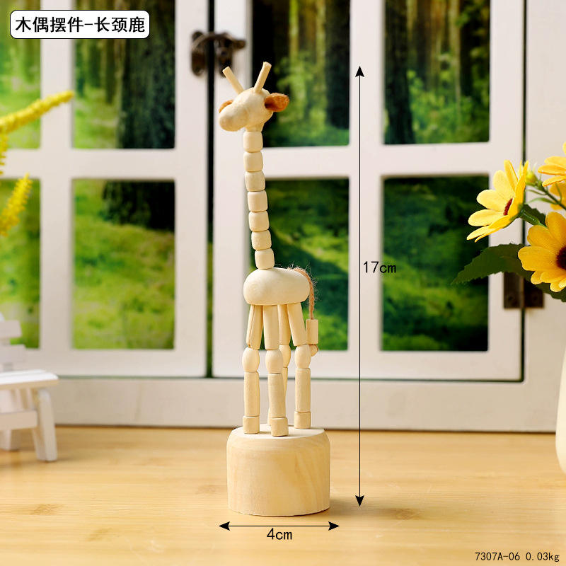 7307a-06 ornamentos de la marioneta-jirafa