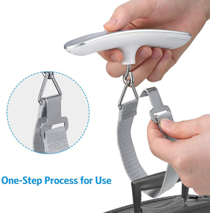 Balance numérique LCD pour bagages 50 kg, pèse-bagage électronique portable, balance de voyage pour valise, balance suspendue avec crochet, balance de pêche - Product Image 3