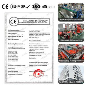 <span class=keywords><strong>Manta</strong></span> Térmica de Emergencia Isotérmica de Aluminio con Impresión de Logotipo, <span class=keywords><strong>Manta</strong></span> de Mylar para Maratón - Product Image 5