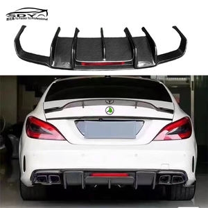 ناشر خلفي من ألياف الكربون عالي الجودة طراز <span class=keywords><strong>R</strong></span> مع إضاءة لسيارات مرسيدس بنز C218 فئة CLS63 - Product Image 1