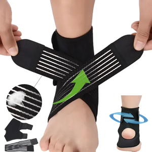 Attelle de <span class=keywords><strong>cheville</strong></span> à compression bilatérale amovible pour la prévention des blessures sportives, la récupération des entorses et la stabilisation articulaire - Product Image 1
