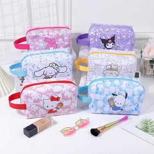 クロミ高品質PUレザーメイクアップバッグ漫画風キュート防水ハンドバッグ携帯用ハンドバッグ大容量旅行収納バッグ - Product Image 1