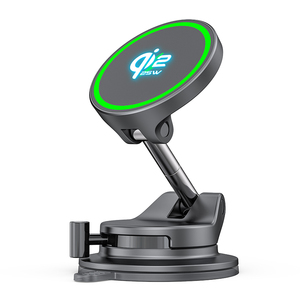 Chargeur de voiture sans fil rapide LISEN Qi2.2 25W, support magnétique pour téléphone, fixation automatique sur tableau de bord ou pare-brise pour <span class=keywords><strong>iPhone</strong></span> 17 16 Samsung - Product Image 1
