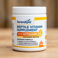 Reptielen Vitamine Supplement Multivitamine & Mineralen Poeder Met/zonder Vitamine D3 voor alle Reptielen, Hagedissen, Gekko's & Schildpadden