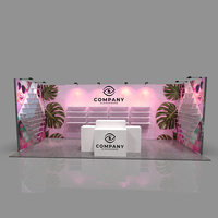 Stand d'exposition modulaire extérieur personnalisé 3*3M 3*6M en aluminium avec toile tendue pour salons professionnels