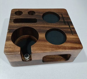 2025 nouvel organisateur d'espresso Tamper Station <span class=keywords><strong>SouthAmerica</strong></span> noyer 9 en 1 porte-outil à café - Product Image 2