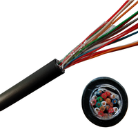 Kabel telepon Multicore 10 pasang telekomunikasi Bare Copper atau CCA untuk kabel komunikasi