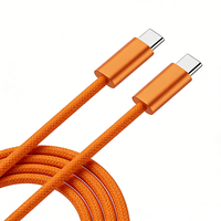 Câble de charge rapide USB Type-C vers Type-C 60W 3A en nylon tressé en cuivre pur STONGWIRE ST-101 avec emballage personnalisé avec logo