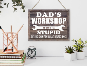 <span class=keywords><strong>Cadeau</strong></span> pour la fête des pères, <span class=keywords><strong>cadeau</strong></span> pour grand-père, panneau mural en bois imprimé à suspendre - Product Image 5