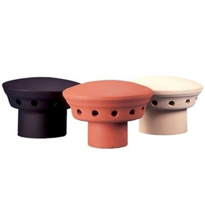 Терракотовые типичные канавки для дымовых отверстий, верхние дождевики для домашнего декора, круглый капот для дымохода