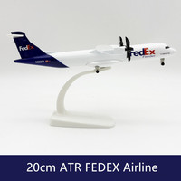 Modèle d'avion décoratif ATR à l'échelle 1:200, 20 cm, jouet en métal moulé sous pression, design personnalisé, classique