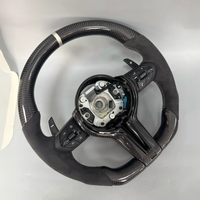 Volant de voiture en fibre de carbone véritable pour BMW F10 F11 F15 F18 F20 F23 F25 F30 F32 F35 F40 F80 E84 E87 E90 E92 E93 - Accessoires automobiles