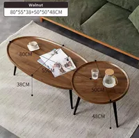 Table basse simple et moderne de style nordique, multifonctionnelle, avec plateau en pierre artificielle, meubles de salon, petite table