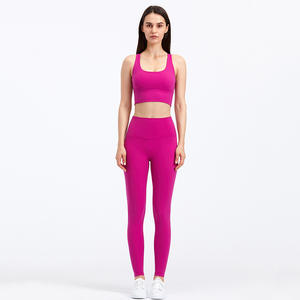 Conjunto Deportivo para Mujer, Sensación de Desnudez, Sujetador Deportivo con Push-Up, Leggings de Cintura Súper Alta, Conjunto de Yoga - Product Image 6