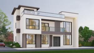 Villa <span class=keywords><strong>de</strong></span> luxe en acier léger grande maison modulaire villa préfabriquée maisons à structure en acier avec haute qualité réduction énorme - Product Image 3