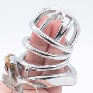 Nueva Jaula para Pene en Forma de Corona de 2.13 Pulgadas, Jaula de Acero para Pene, Juguete Sexual para Adultos, Jaula de Castidad FRRK para Juegos BDSM - Product Image 1