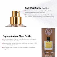 Parfum Arabe Original en Spray en Gros pour Hommes avec des Notes Fraîches d'Orange, de Pamplemousse Terreux, de Poivre, de Vétiver, de Cèdre et d'Ambre