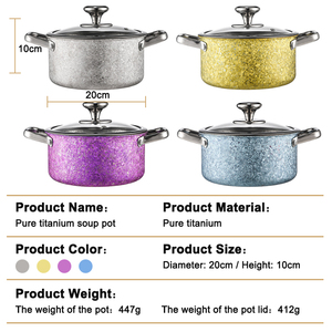 Cuisine en acier inoxydable double oreille pot <span class=keywords><strong>de</strong></span> stock alimentaire anti-adhésif en acier à trois couches pot <span class=keywords><strong>de</strong></span> soupe - Product Image 6